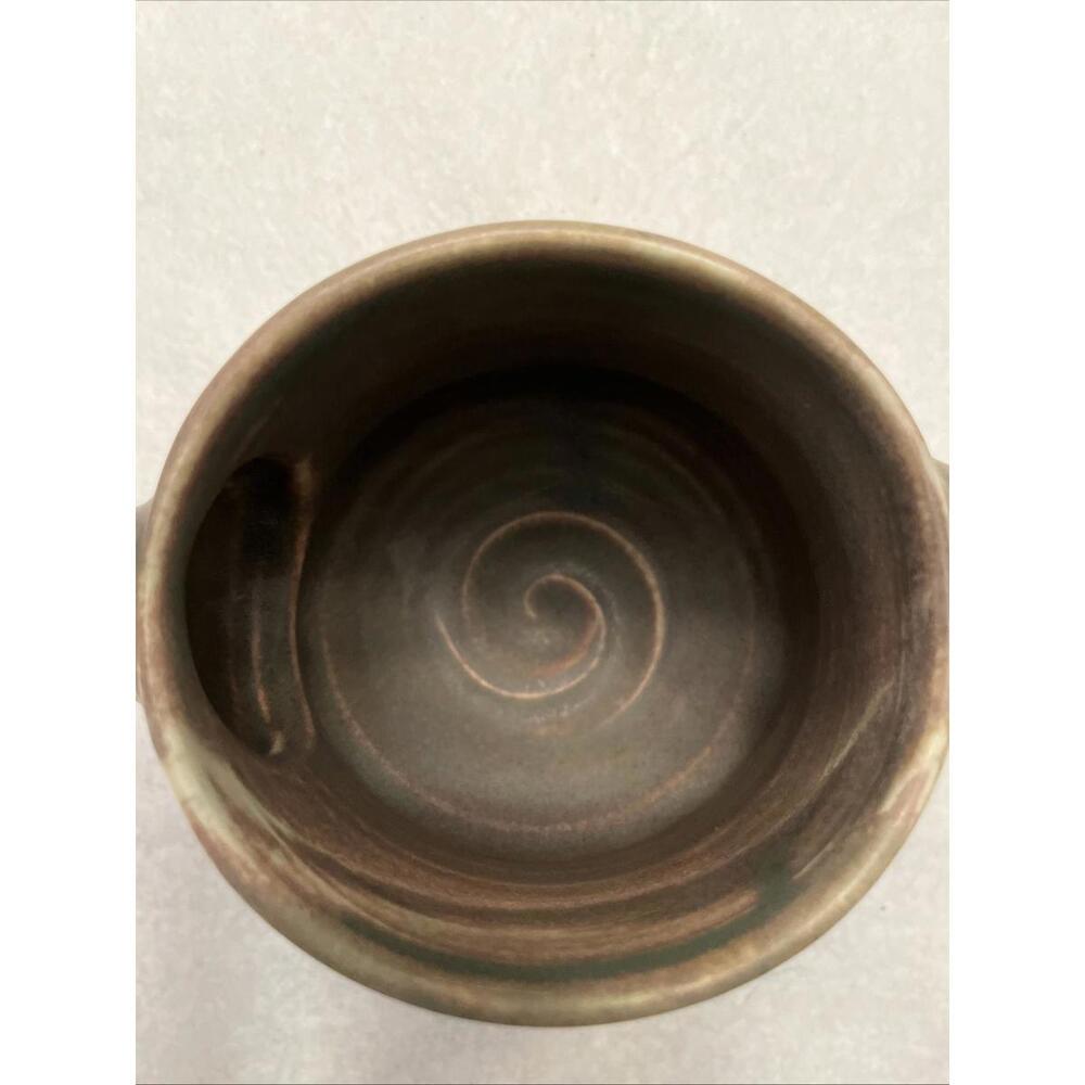 Pottery Hand Thrown Stoneware Clay Earth Tones Pitcher Signed Mark Knott - Picture 5 of 6